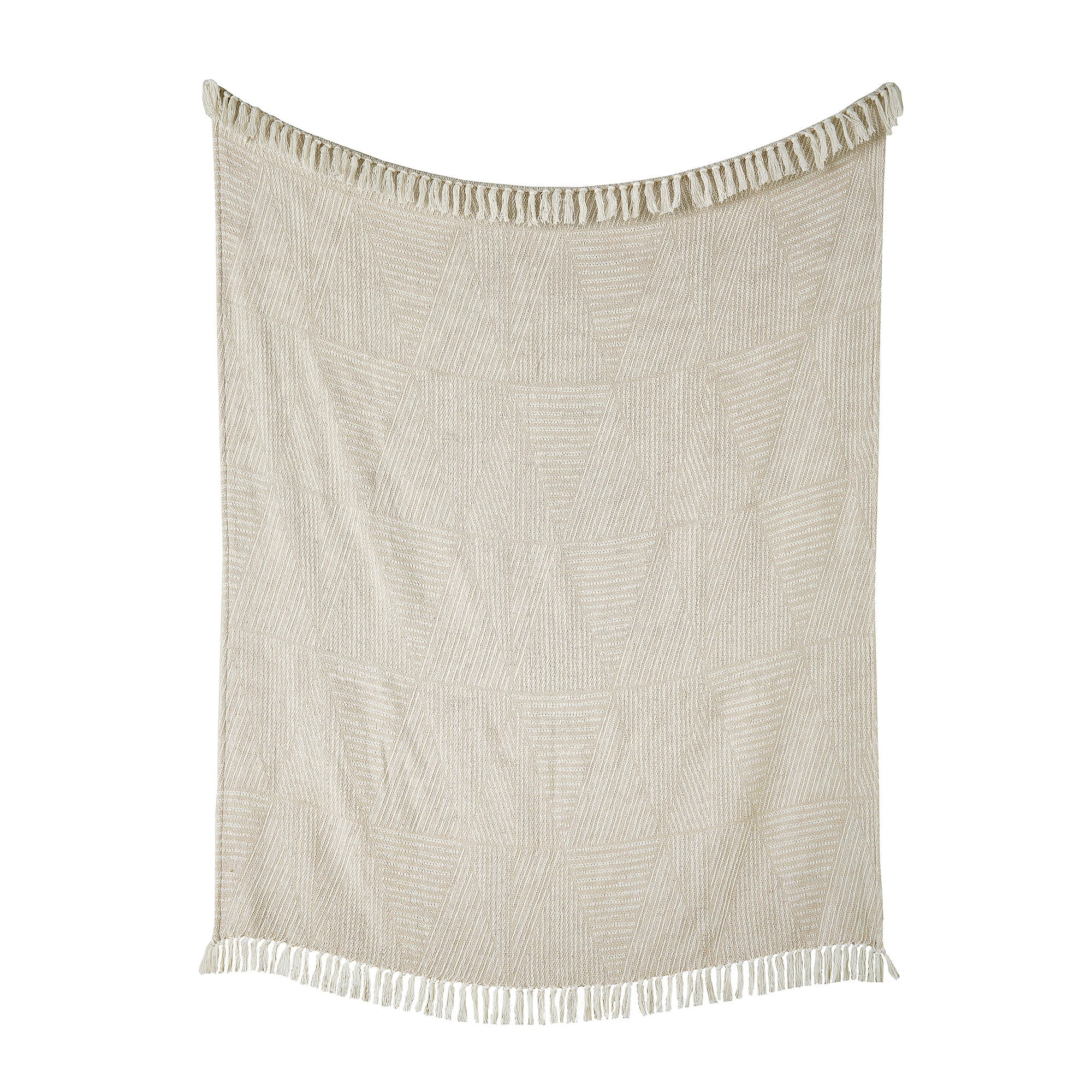 Myan Throw by Appletree Loft in Natural 130 x 180cm - Throw - Appletree Loft