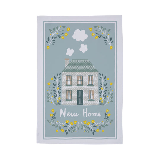 New Home Cotton Tea Towel in Multicolour