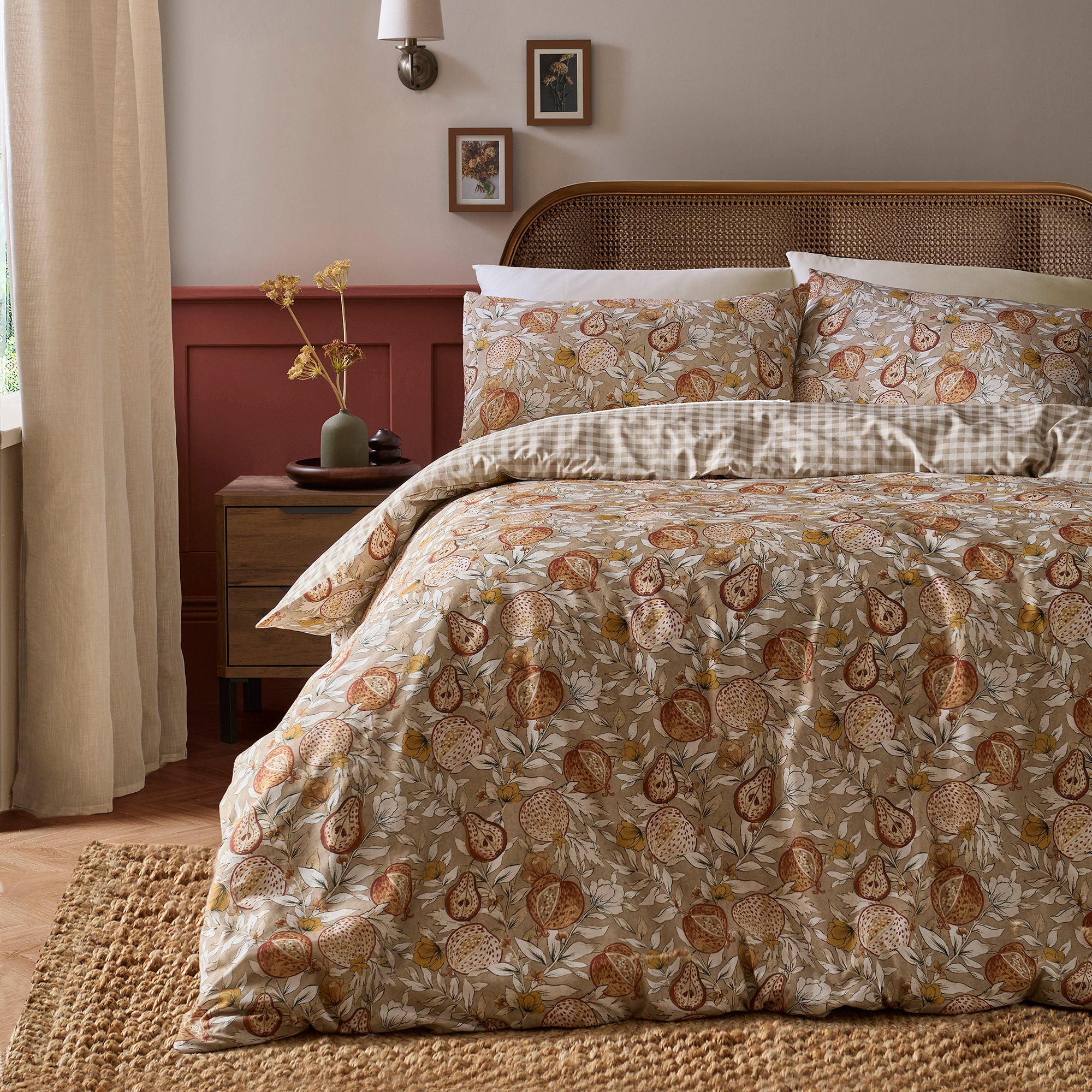 Orchard Pears Duvet Cover Set in Natural - Duvet Cover Set - D & D Design