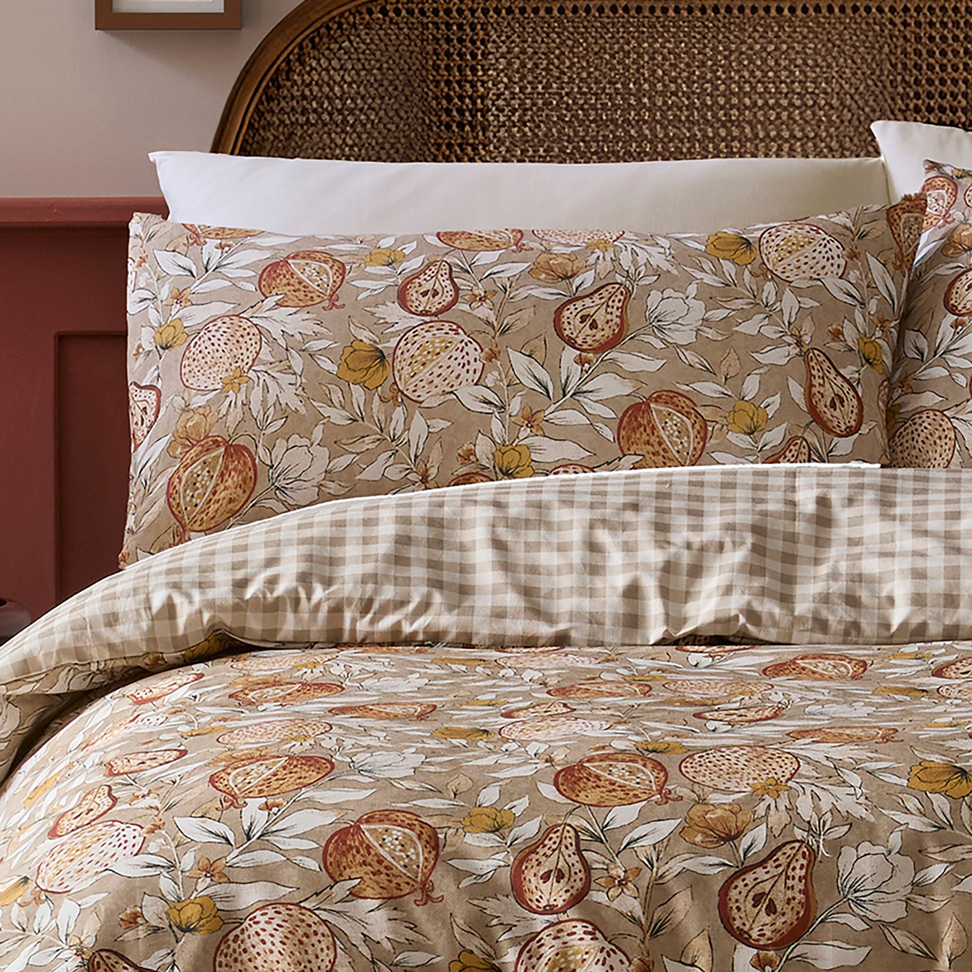 Orchard Pears Duvet Cover Set in Natural - Duvet Cover Set - D & D Design