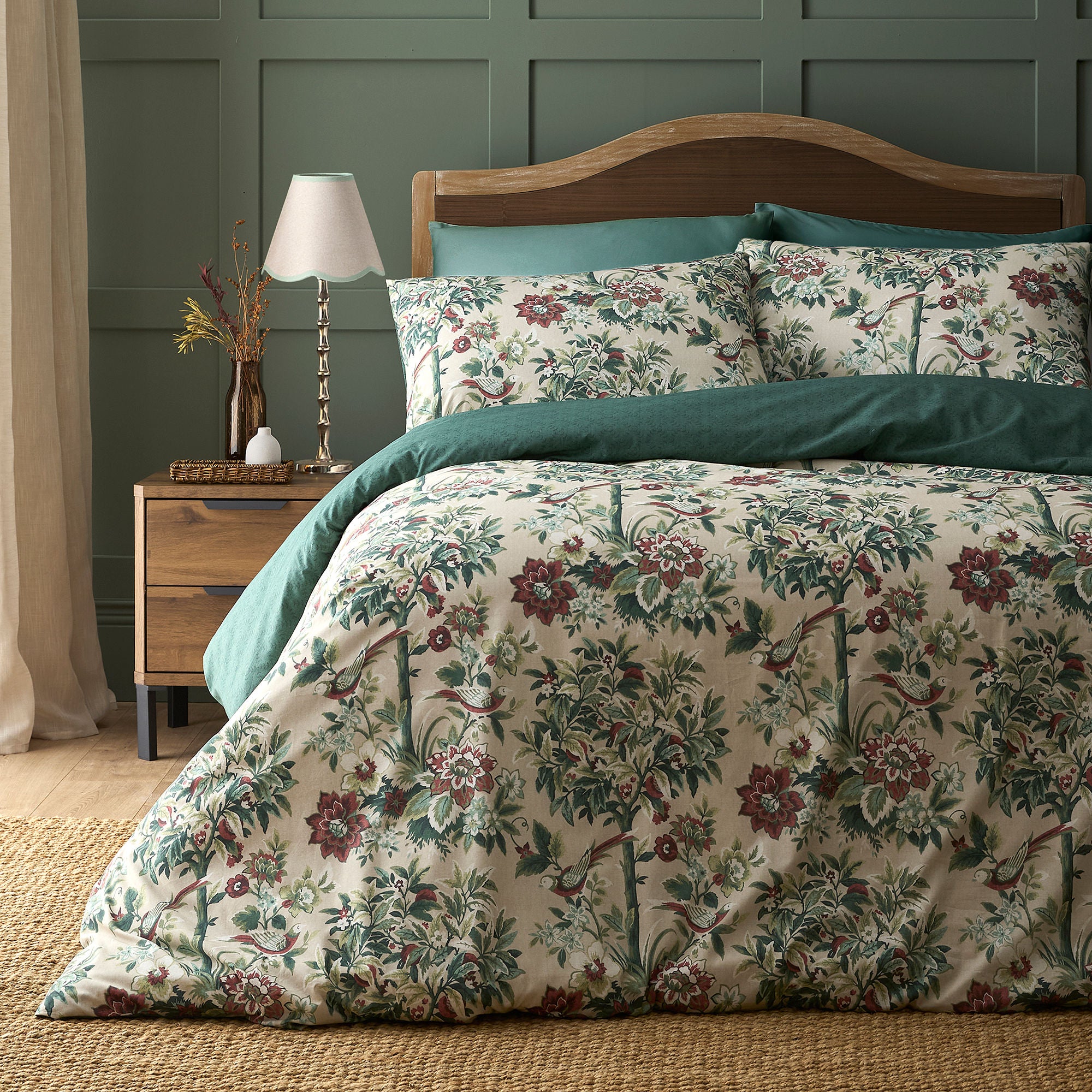 Otillie Tapestry Duvet Cover Set in Natural - Duvet Cover Set - D & D Design