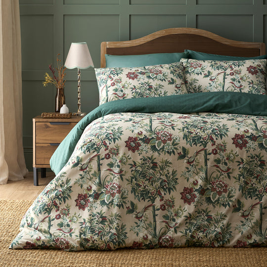 Otillie Tapestry Duvet Cover Set in Natural