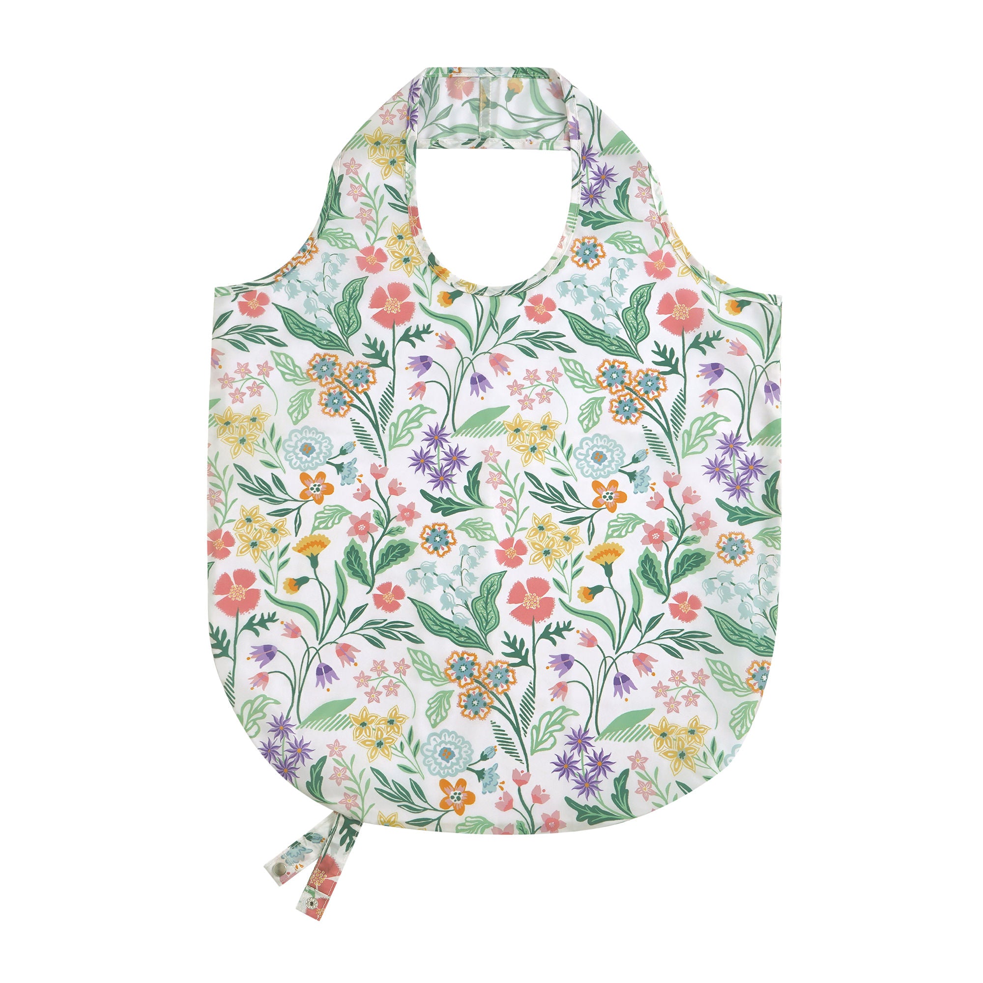 Petals & Prose Foldable Tote Bag Medium in Pink - Bag - Ulster Weavers