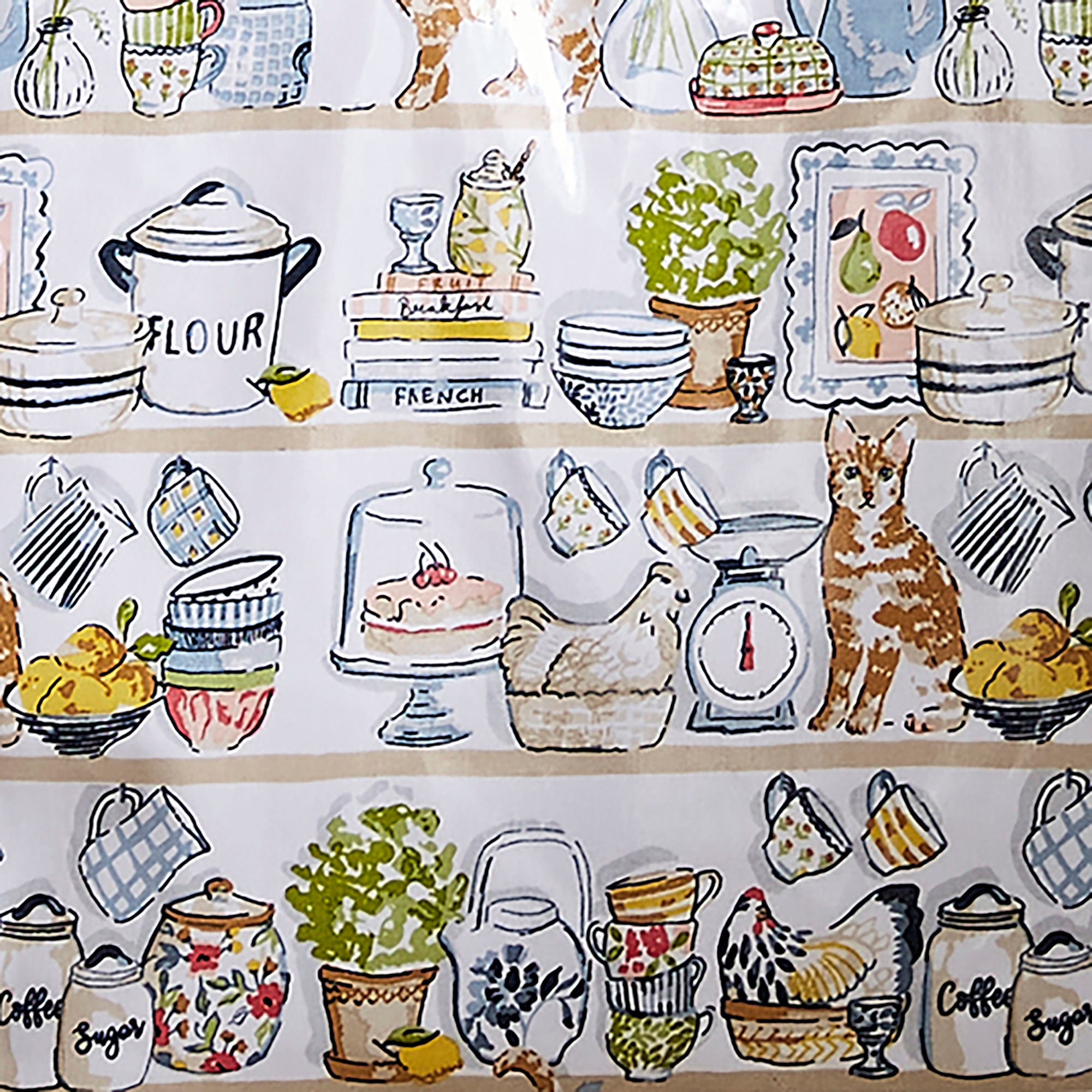Ulster Weavers Pantry Cats PVC Coated Tote Bag Medium in Multi - Bag - Ulster Weavers