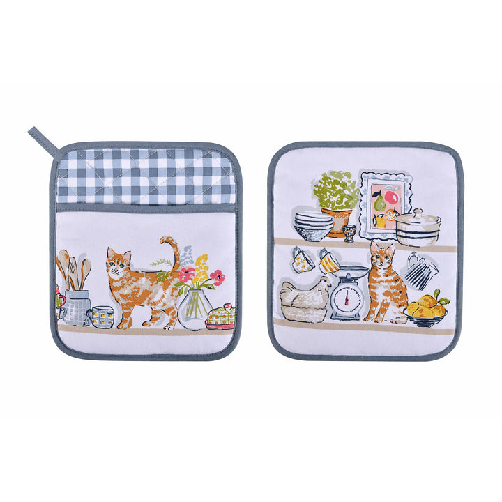 Ulster Weavers Pantry Cats Pot Mitt One Size in Multi - Pot Mitt - Ulster Weavers