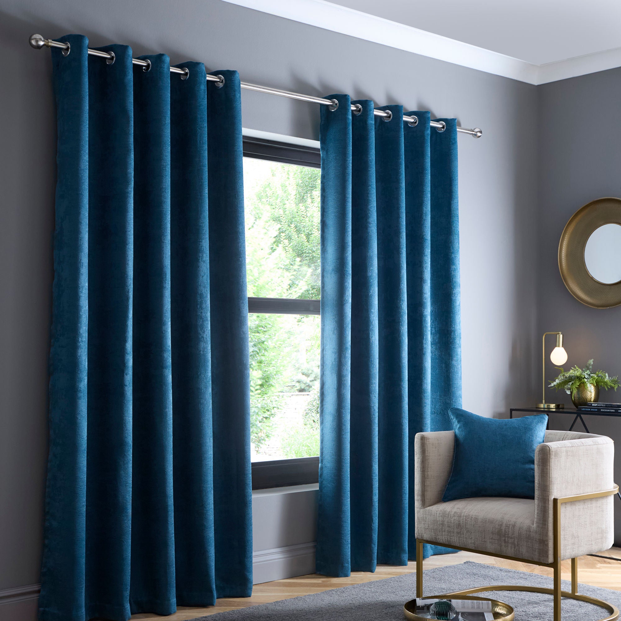 Strata Cushion by Fusion in Teal 43 x 43cm - Cushion - Fusion