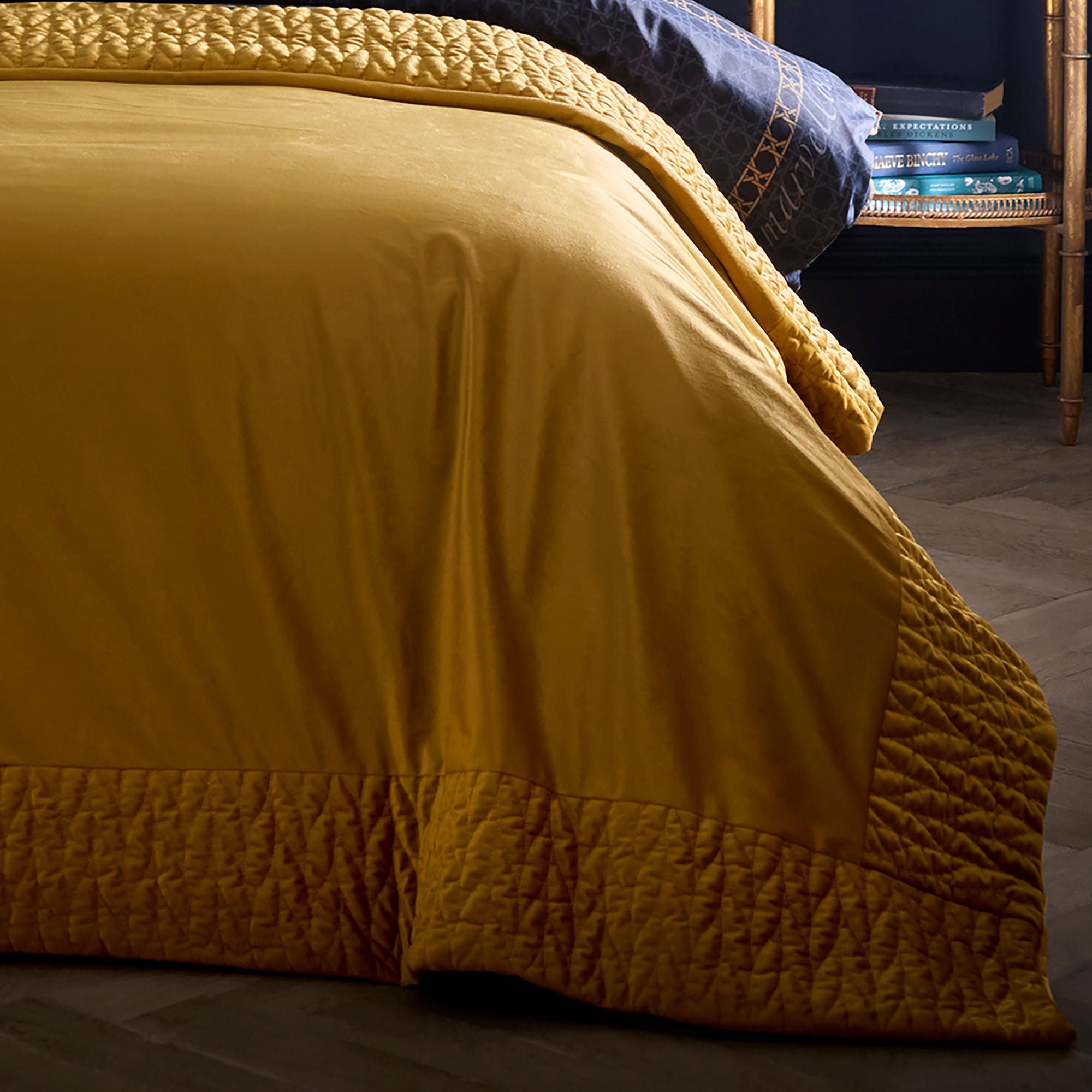 Siena Bedspread in Ochre 150 x 220cm