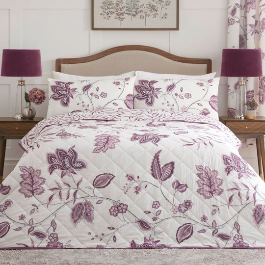 Samira Bedspread in Plum 200 x 230cm