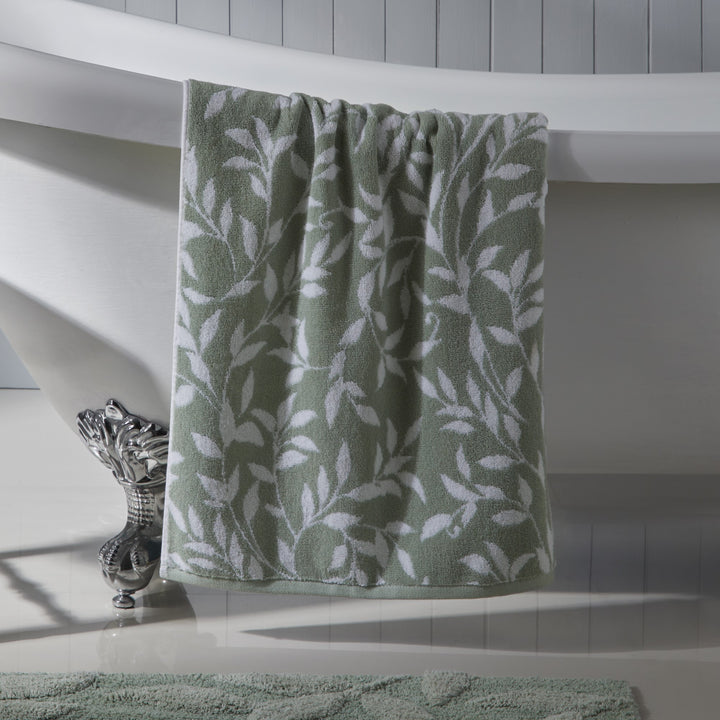 Sandringham Towels by Dreams & Drapes Bathroom in Sage - Towels - Dreams & Drapes Bathroom