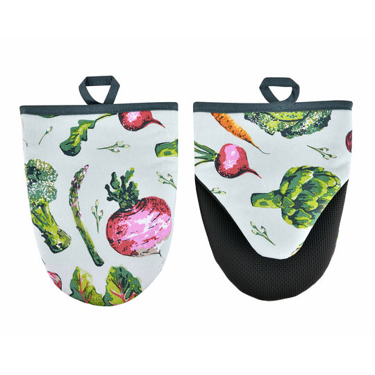 Vegetable Medley Microwave Mitts Pair in Multicolour