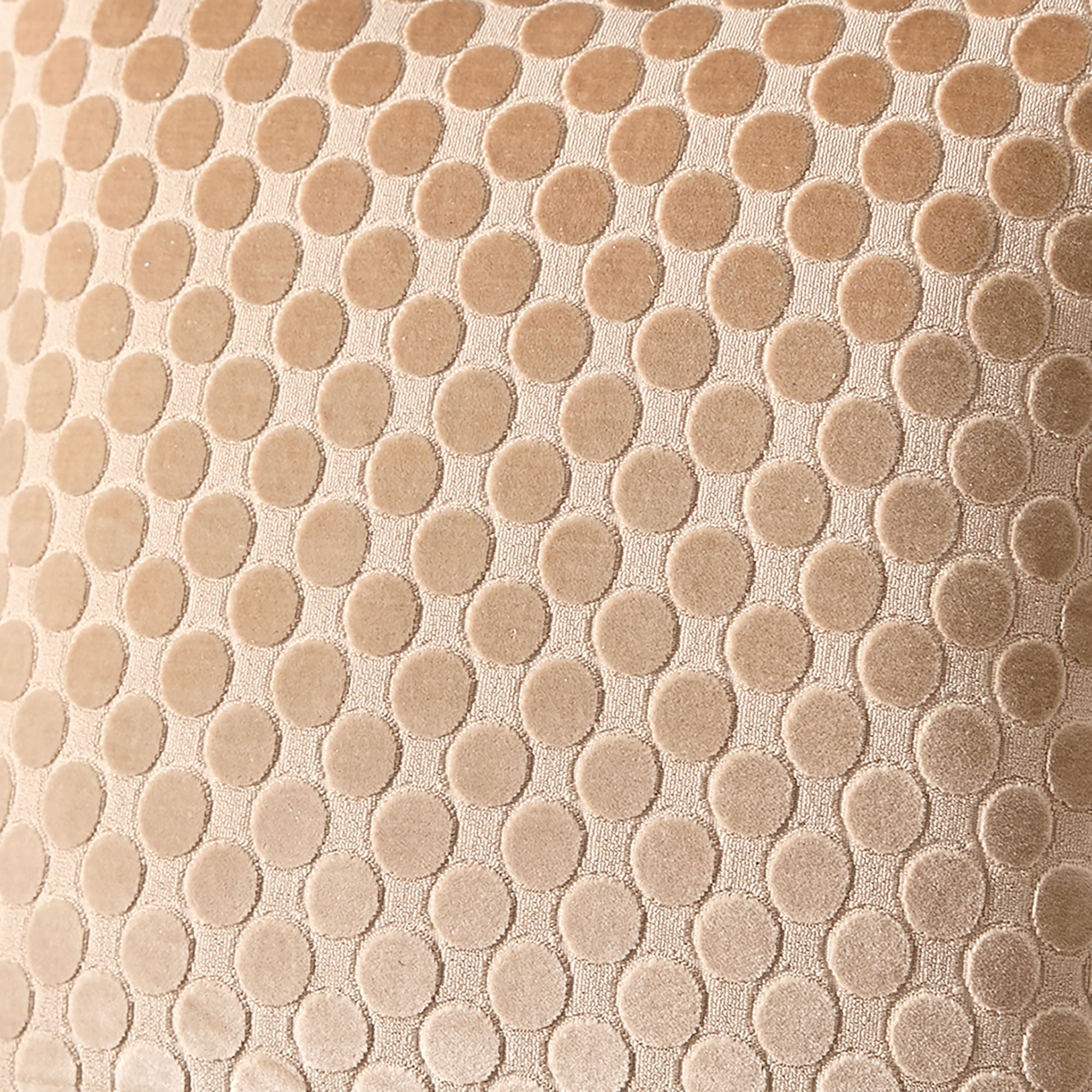 Velvet Spot Cushion in Natural 43 x 43cm - Cushion - Soiree