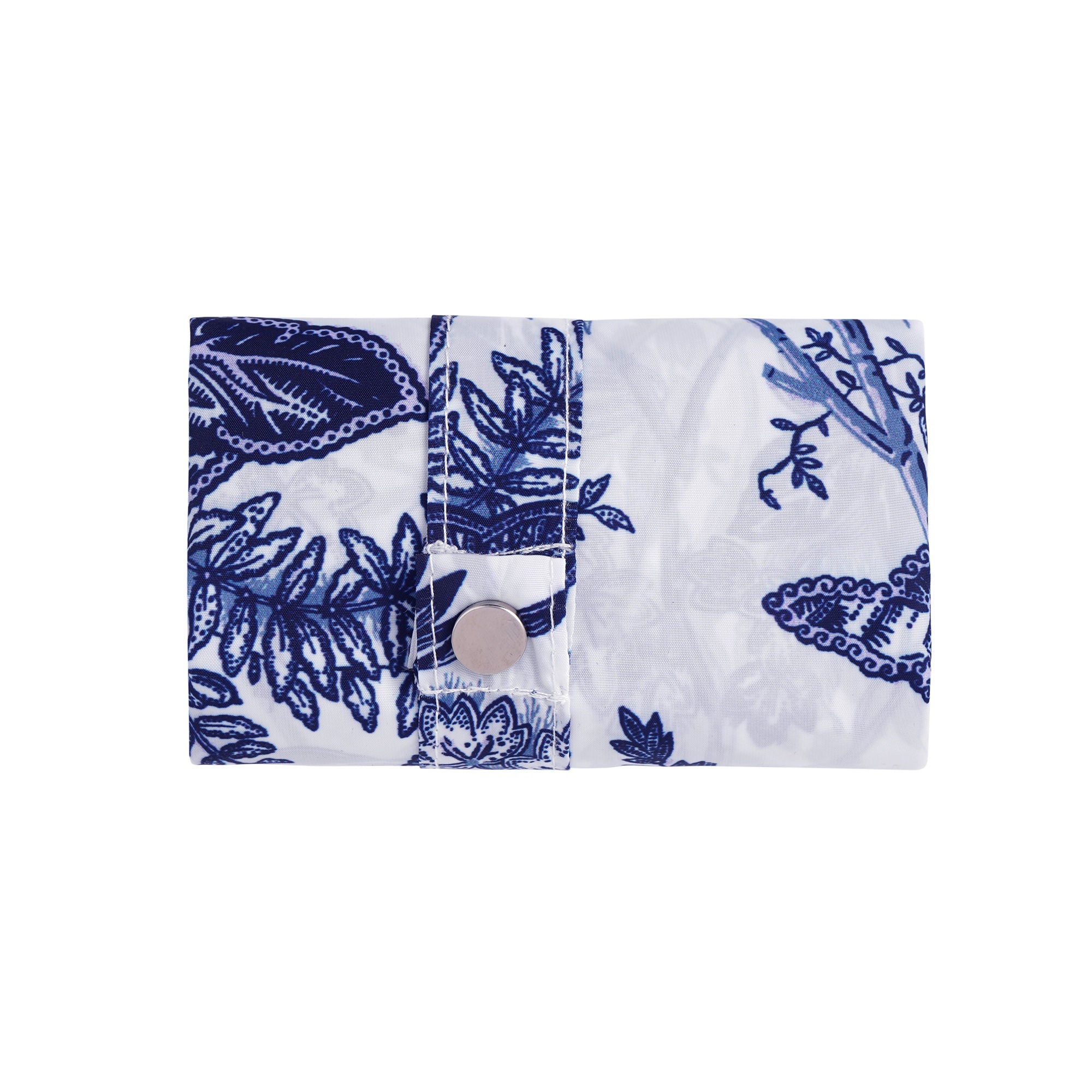 Ulster Weavers Willow Toile Foldable Tote Bag Medium in Blue - Roll-Up Bag - Ulster Weavers
