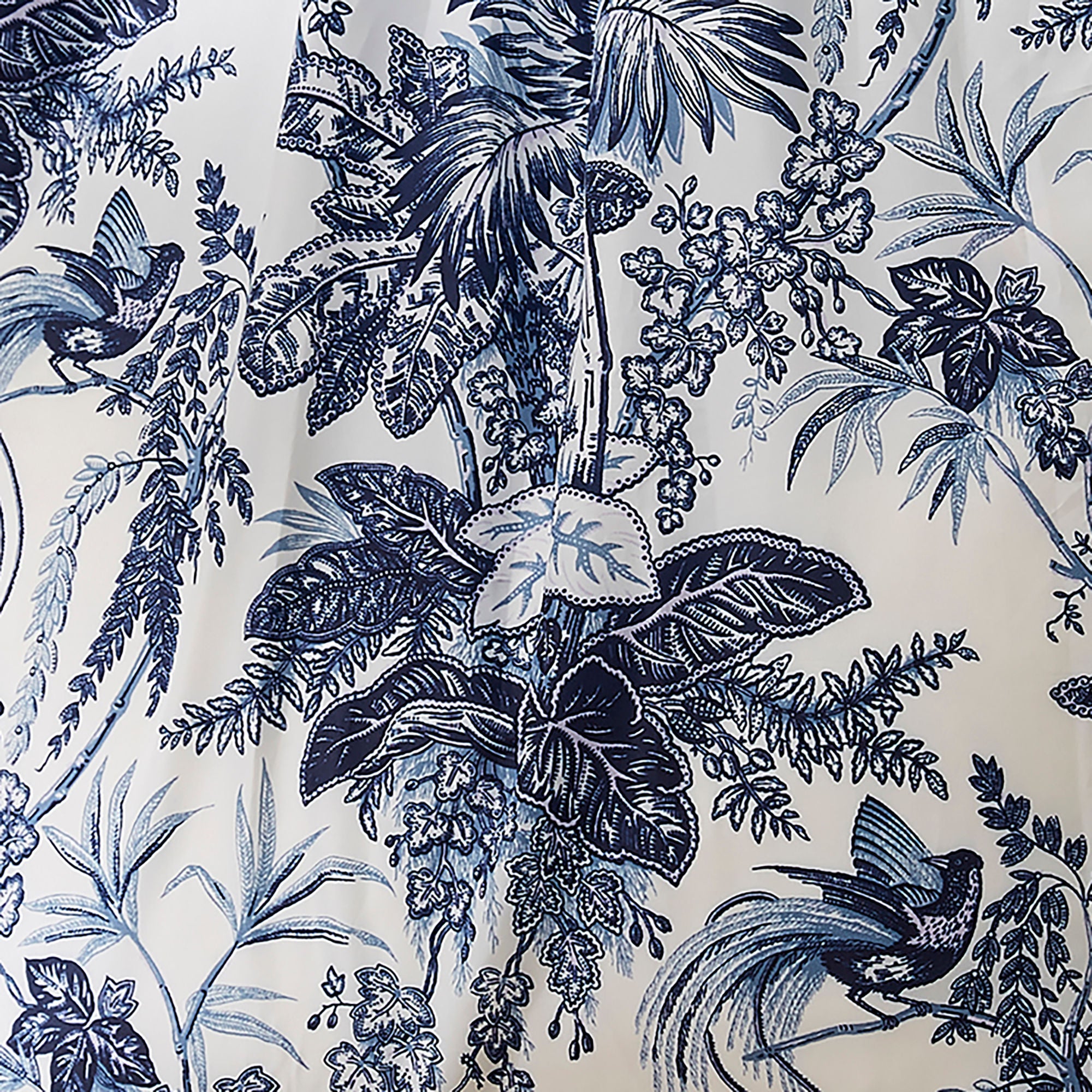 Ulster Weavers Willow Toile Foldable Tote Bag Medium in Blue - Roll-Up Bag - Ulster Weavers