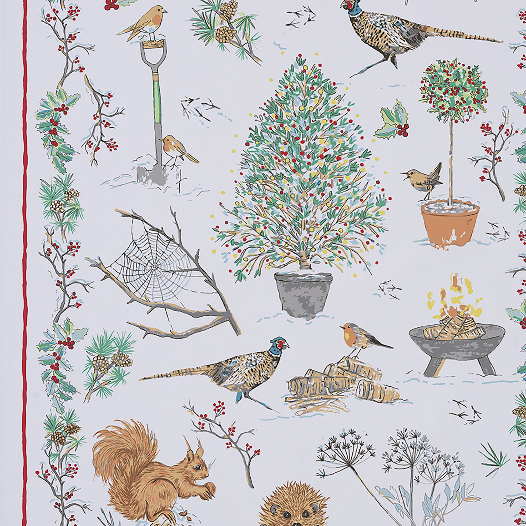 Ulster Weavers Winter Garden Tea Towel - Cotton One Size in Multi - Tea Towel - Ulster Weavers