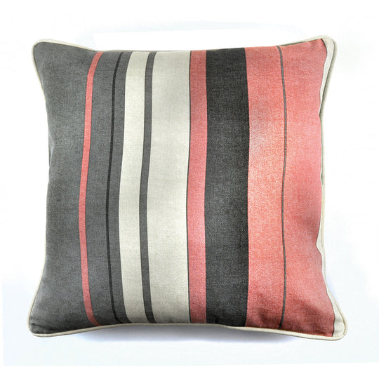 Whitworth Stripe Cushion in Blush 43 x 43cm