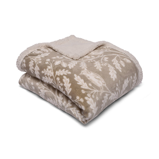 Woodland Owls Bedspread in Sage 150 x 200cm