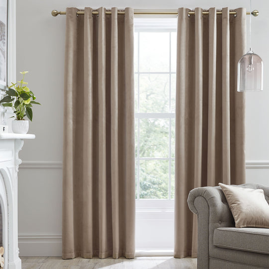 Montrose Eyelet Curtains in Linen