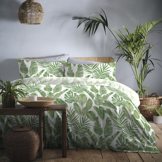Tahiti Duvet Cover Set in Green