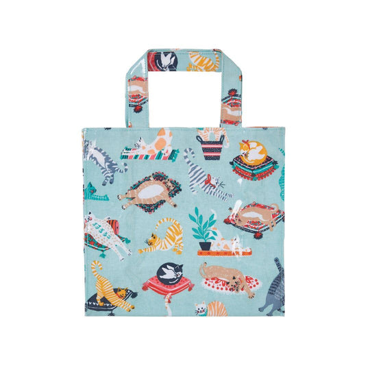 Kitty Cats PVC Bag Small in Blue