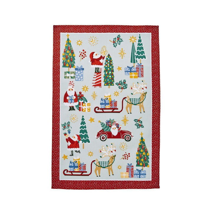 Ulster Weavers Recycled Cotton Tea Towel - Tis the Season (Green) -  - Ulster Weavers