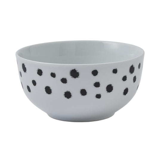 Dog Days Porcelain Bowl in White