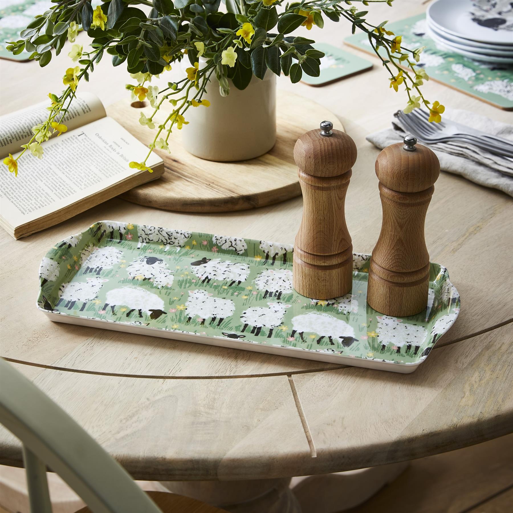 Ulster Weavers Woolly Sheep Tray - Small One Size in Green - Tray - Ulster Weavers