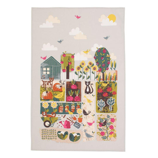 Home Grown Cotton Tea Towel in Multicolour