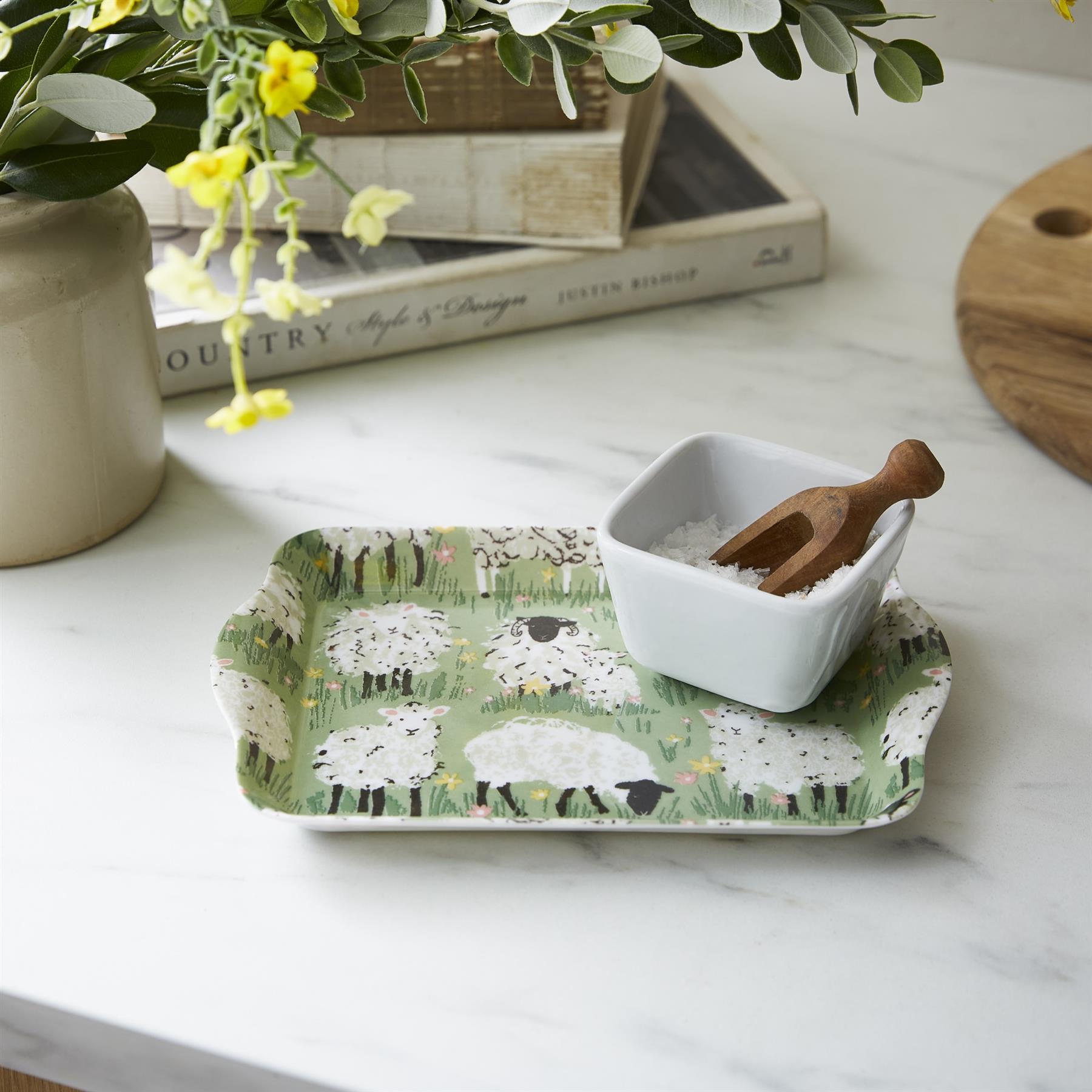 Ulster Weavers Woolly Sheep Tray - Scatter  One Size in Green - Tray - Ulster Weavers